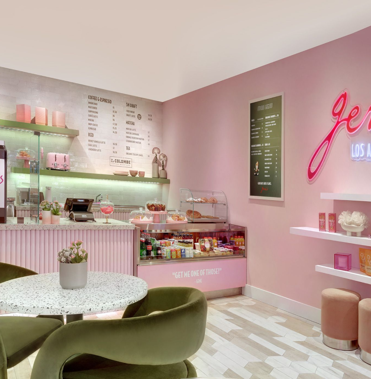 genes cafe bakery case